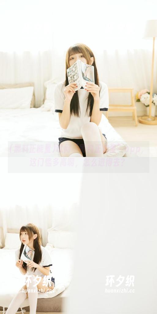 试问“黑料正能量”app，这门槛多高啊，怎么进得去？